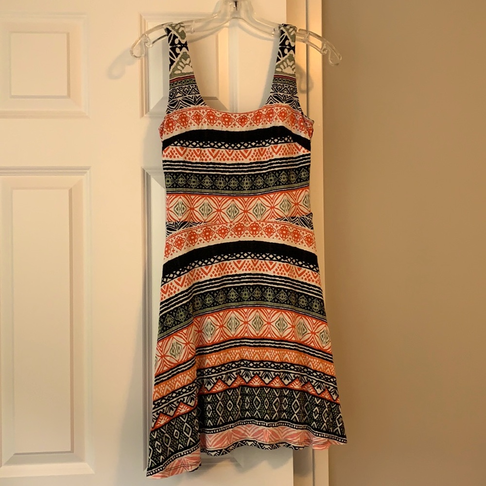 Loft print dress, size 00 Petite - like new!!